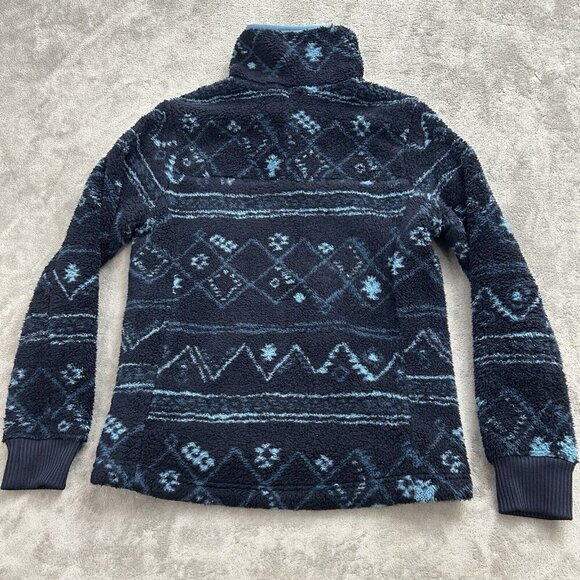 The North Face Jacket Womens Small Campshire Sherpa Fleece Full Zip Aviator Navy - Picture 15 of 16